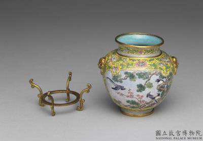 图片[2]-Gold jar with animal masks and painted enamels, Qing dynasty, Qianlong reign (1736-1795)-China Archive